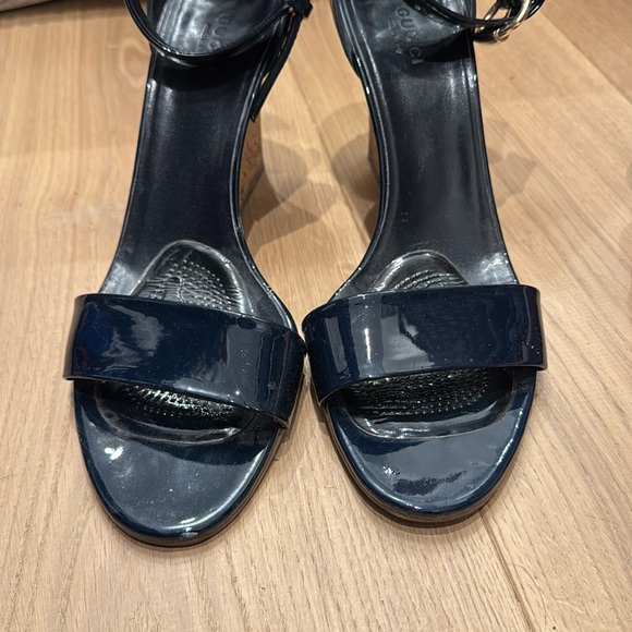 GUCCI Vitello Vernice Cork Wedge size 9.5 very good shape - Picture 7 of 9